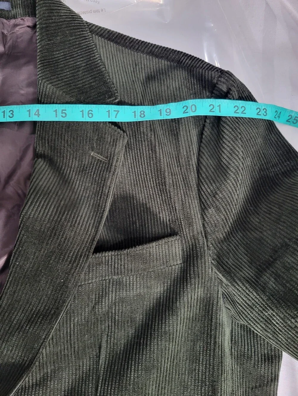 J Crew Crosby Classic-fit suit jacket in Italian corduroy CL269 44R Green